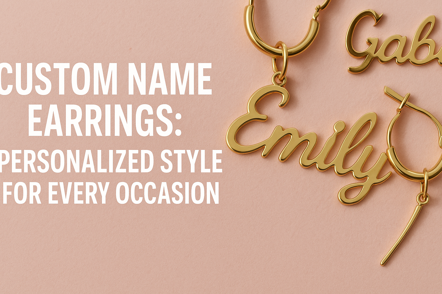 Custom Name Earrings: Personalized Style for Every Occasion