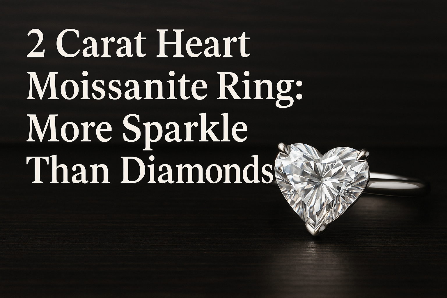 2 Carat Heart Moissanite Ring: More Sparkle Than Diamonds!