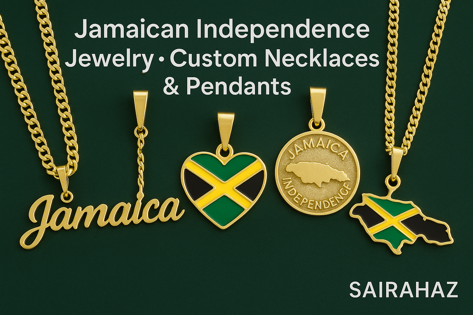 amaican Independence Jewelry – Custom Necklaces & Pendants | Sairahaz
