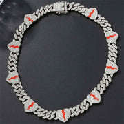 8MM Broken Heart Bling Cuban Chain-Cubin Chains-Sairahaz Jewelers