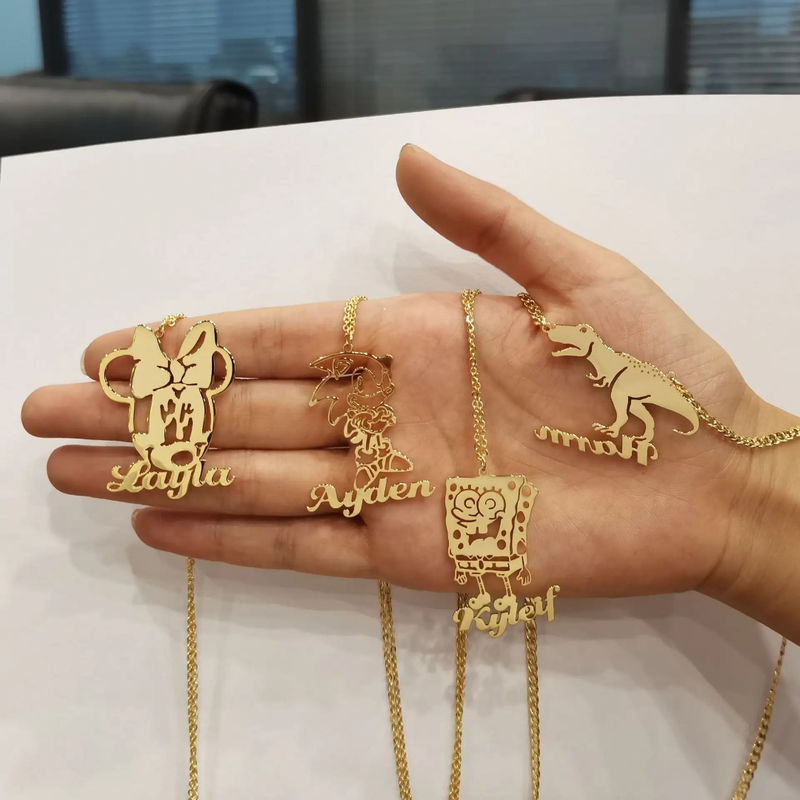 Custom Photo Engraved Pendant Necklace