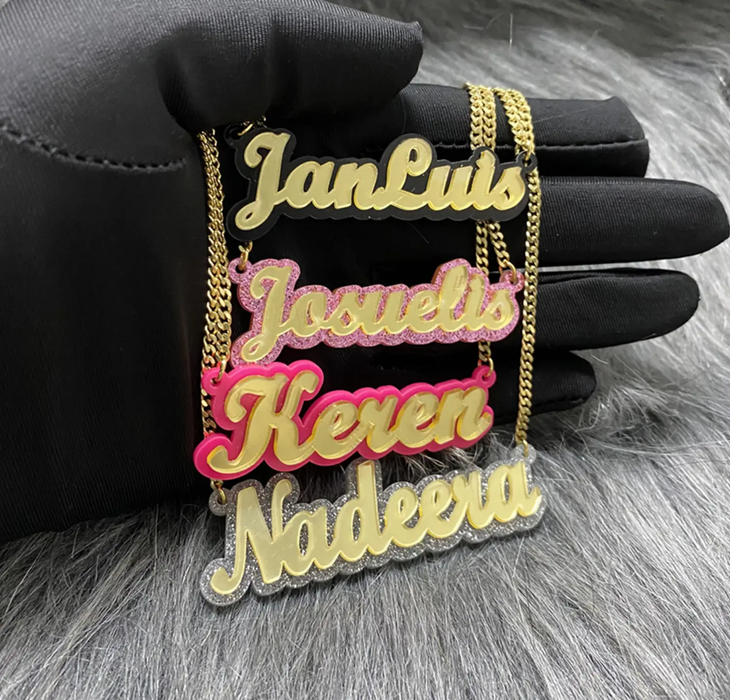 Custom Acrylic Name Necklace