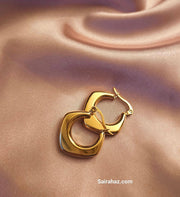 Gold Plated Earrings-18k GP Women Earring-Sairahaz Jewelers