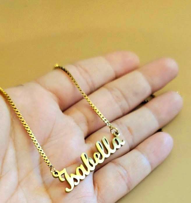 Elegant Thick Font Custom Name Necklace