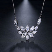 Elegant Flower Charm Adjustable Love Necklace-Pendant-Sairahaz Jewelers