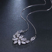 Elegant Flower Charm Adjustable Love Necklace-Pendant-Sairahaz Jewelers