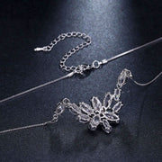 Elegant Flower Charm Adjustable Love Necklace-Pendant-Sairahaz Jewelers