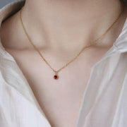 Timeless Zircon Accent Sterling Pendant-Pendant-Sairahaz Jewelers