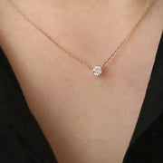Versatile Sparkling Zircon Sterling Necklace-Pendant-Sairahaz Jewelers