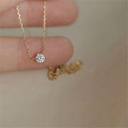 Versatile Sparkling Zircon Sterling Necklace-Pendant-Sairahaz Jewelers
