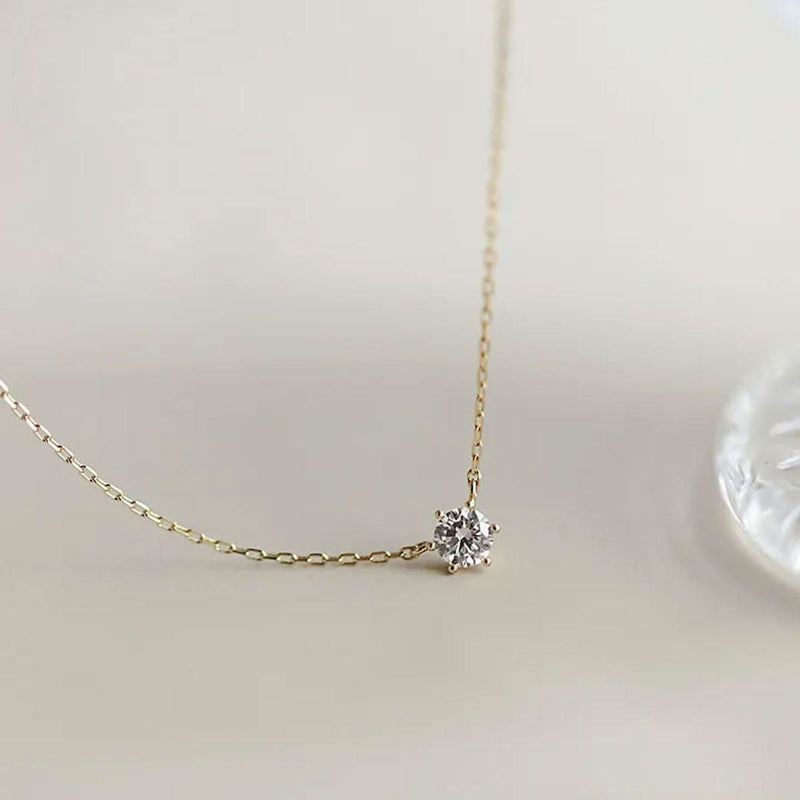 Versatile Sparkling Zircon Sterling Necklace-Pendant-Sairahaz Jewelers