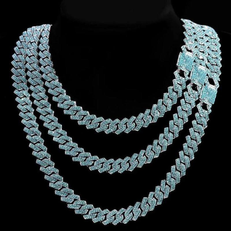 14mm Iced Out Hip Hop Cuban Link Chain-Cubin Chains-Sairahaz Jewelers