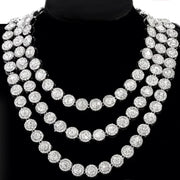 Crystal Zircon Bling Iced Out Cuban Link Chain-Cubin Chains-Sairahaz Jewelers