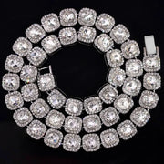 Crystal Zircon Bling Iced Out Cuban Link Chain-Cubin Chains-Sairahaz Jewelers