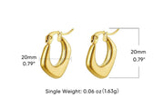 Gold Plated Earrings-18k GP Women Earring-Sairahaz Jewelers