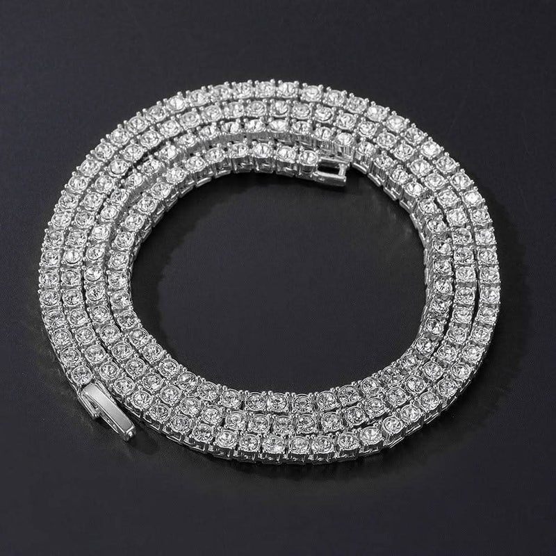 4mm Crystal Rhinestone Cuban Chain-Cubin Chains-Sairahaz Jewelers