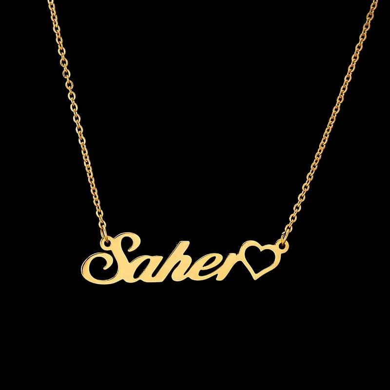 Customized Name Necklace with Heart