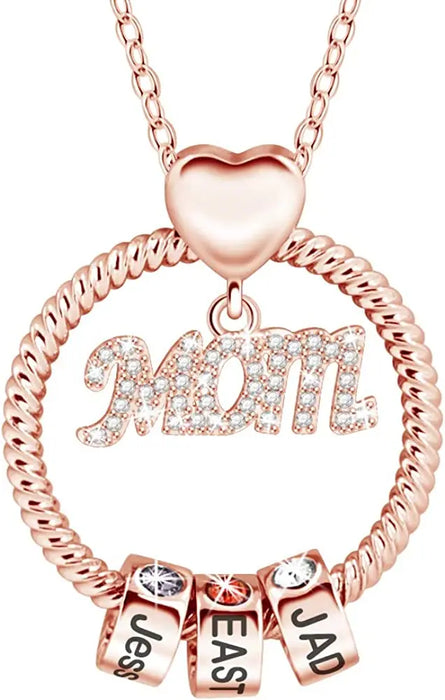 Mother Daughter Promise Birthstone Name Necklace