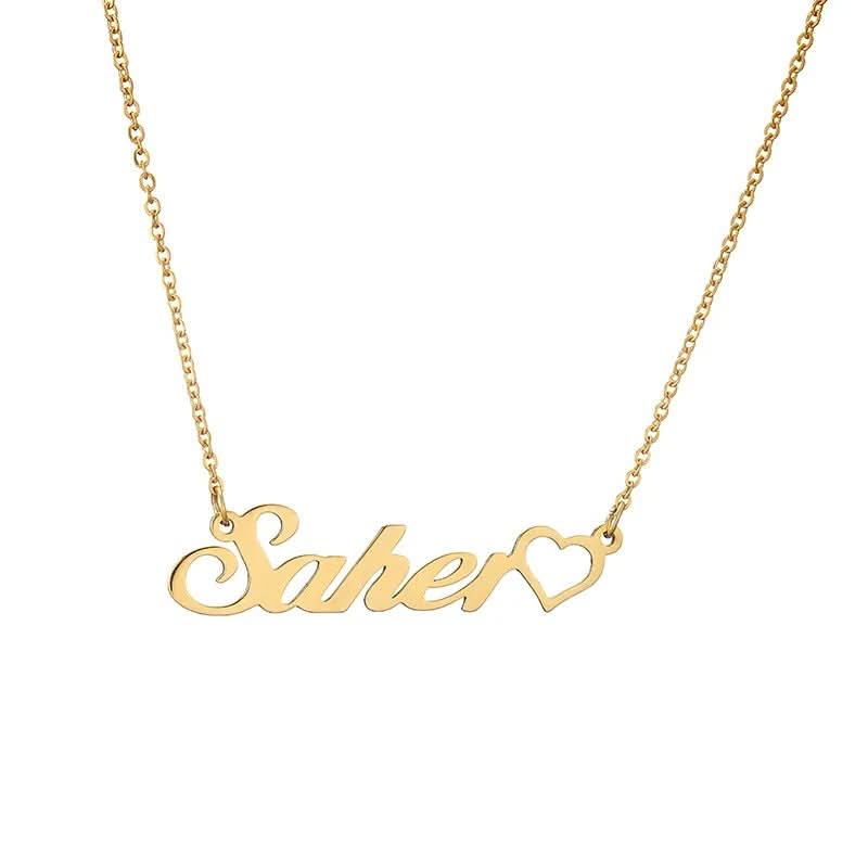 Customized Name Necklace with Heart