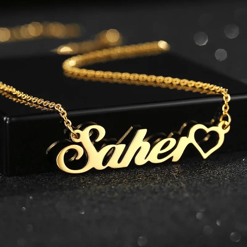 Customized Name Necklace with Heart