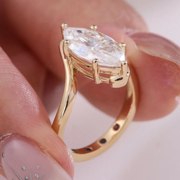 3 Carat Marquise Diamond Ring