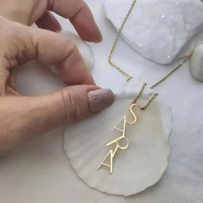 Vertical Custom Name Necklace