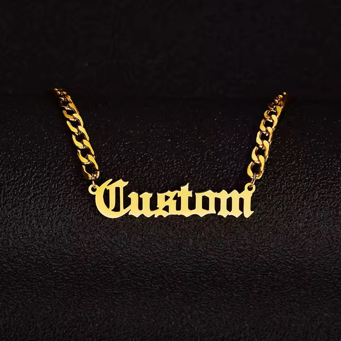 Best Metals for Men's Custom Name Necklaces