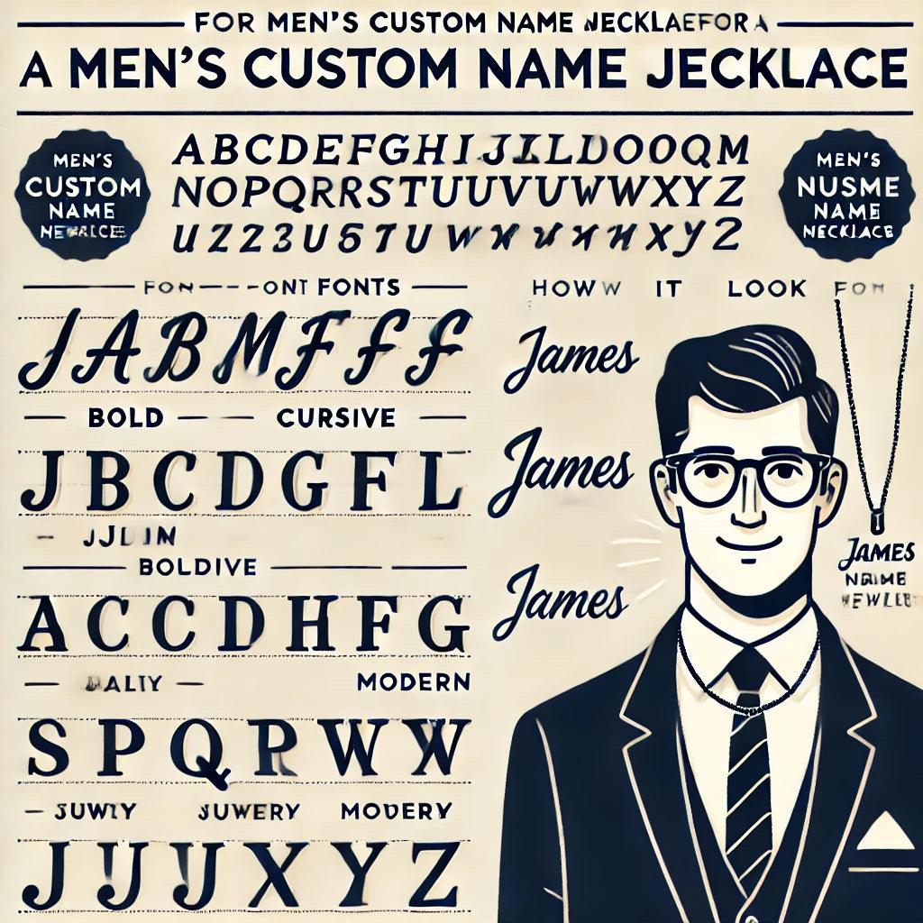 How to Choose the Right Font for a Men’s Custom Name Necklace