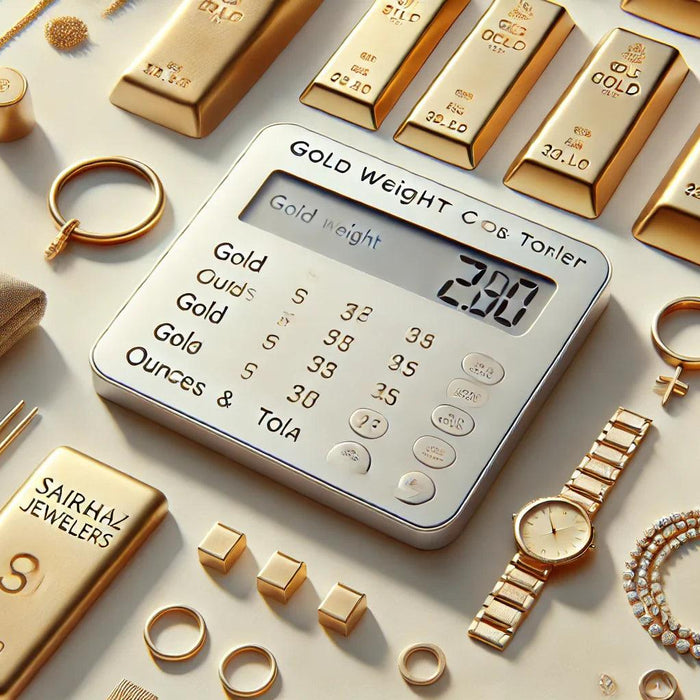 Use this free online gold ounce to tola converter. Instantly calculate gold weight and understand how gold measurements affect jewelry prices.