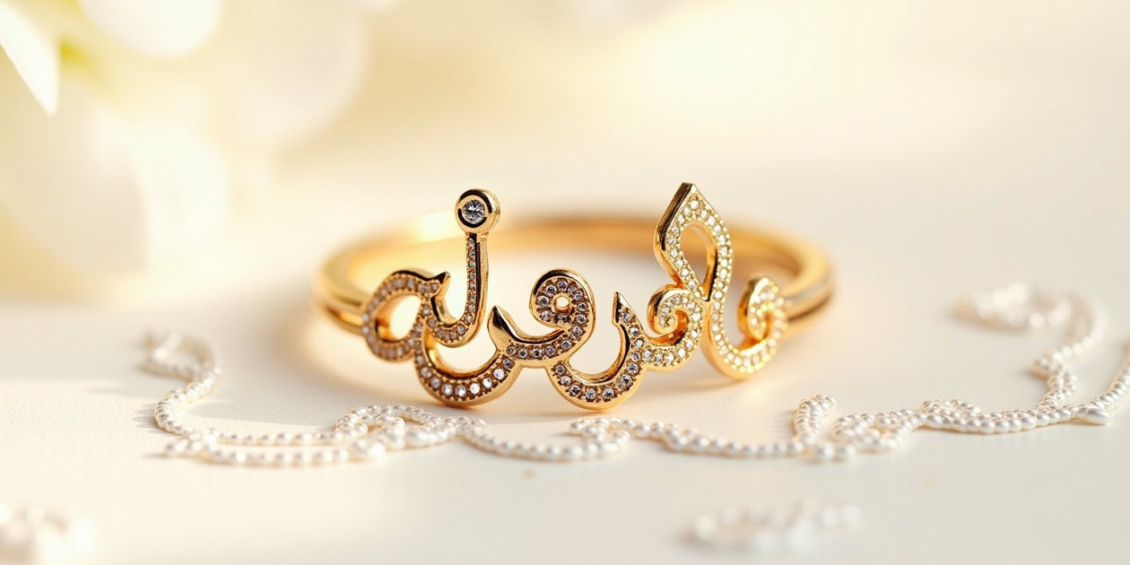 Custom Arabic Name Ring with Two Names – A Timeless Personalized Gift ...