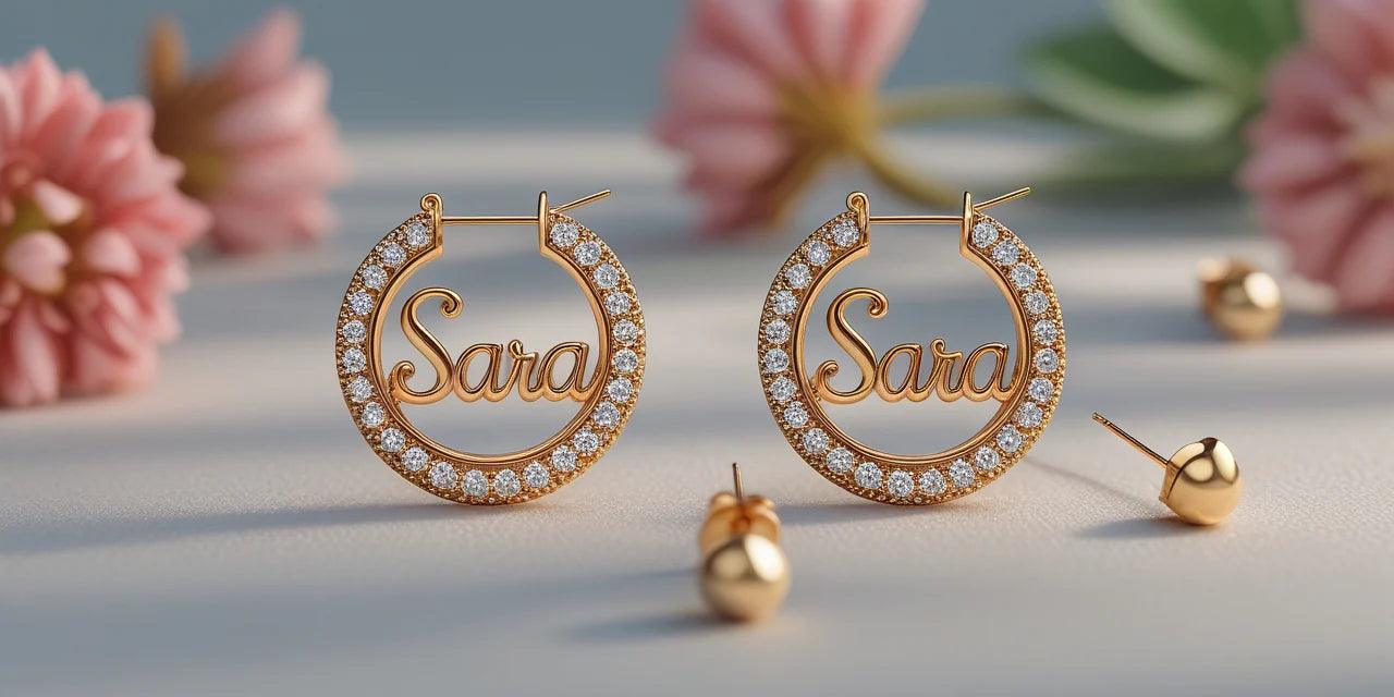 custom name earings