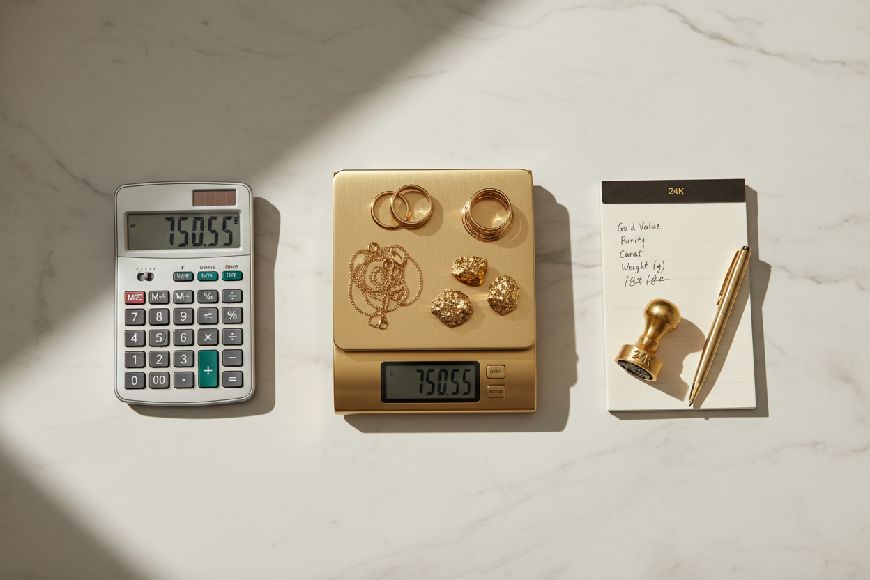 Gold Weight Calculator - Calculate Gold Value & Purity
