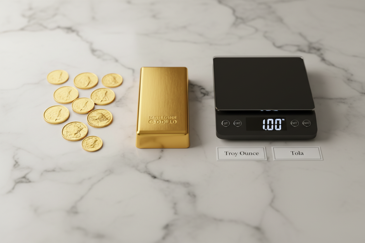 Gold Weight Converter to Ounce and Tola