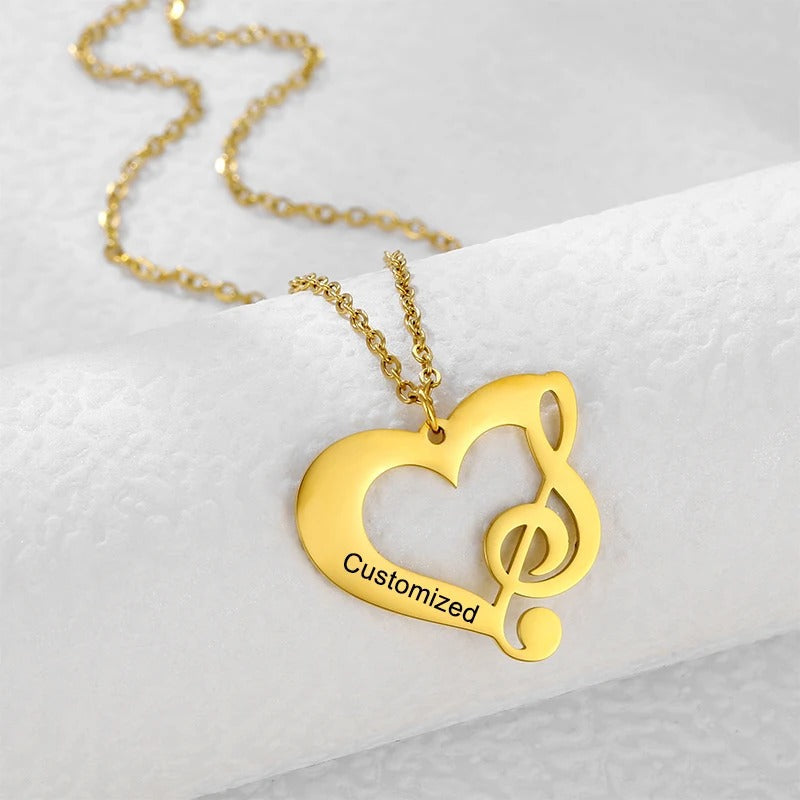 How do I request a gold name necklace instead of stainless steel?