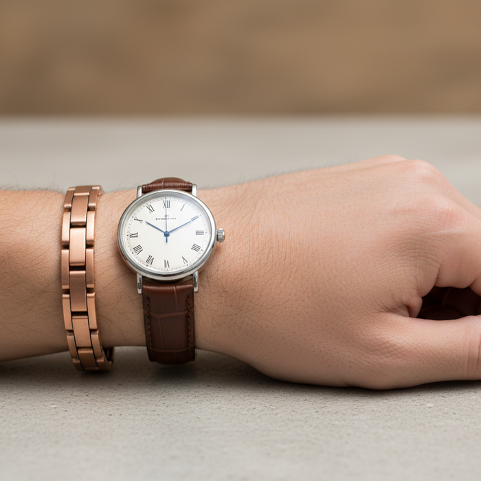 Men's Copper Bracelet Styles Add a Polished Look Beside the Watch Without Looking Too Flashy