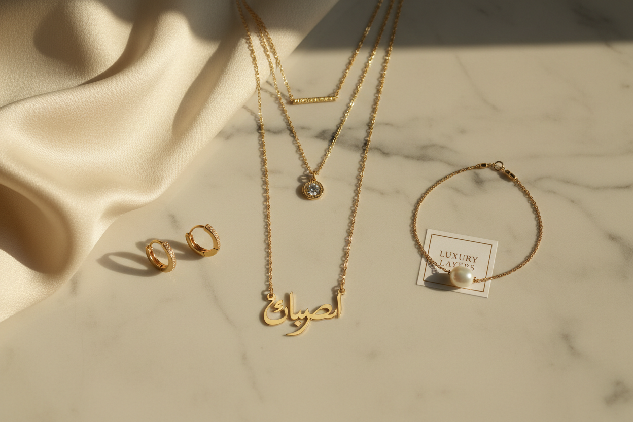 What's the best way to wear an Arabic name necklace with other jewelry? - Buyer's Guide