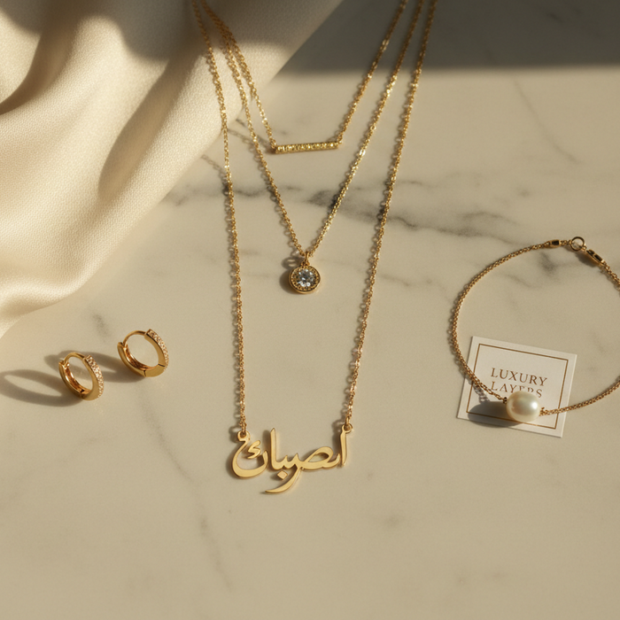 What's the best way to wear an Arabic name necklace with other jewelry? - Buyer's Guide