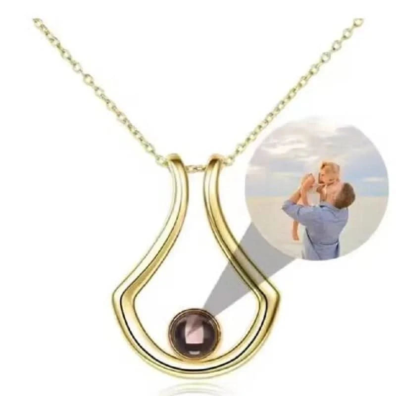 100 Languages I love You with Custom Picture Necklace