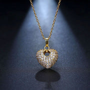 Romantic Heart Pendant Multicolor Charm Necklace-Pendant-Sairahaz Jewelers