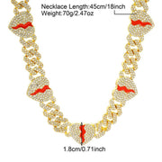 8MM Broken Heart Bling Cuban Chain-Cubin Chains-Sairahaz Jewelers