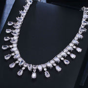 Special Occasions Glamorous Zircon Necklace-Cubin Chains-Sairahaz Jewelers