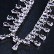 Special Occasions Glamorous Zircon Necklace-Cubin Chains-Sairahaz Jewelers