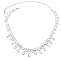 Special Occasions Glamorous Zircon Necklace-Cubin Chains-Sairahaz Jewelers