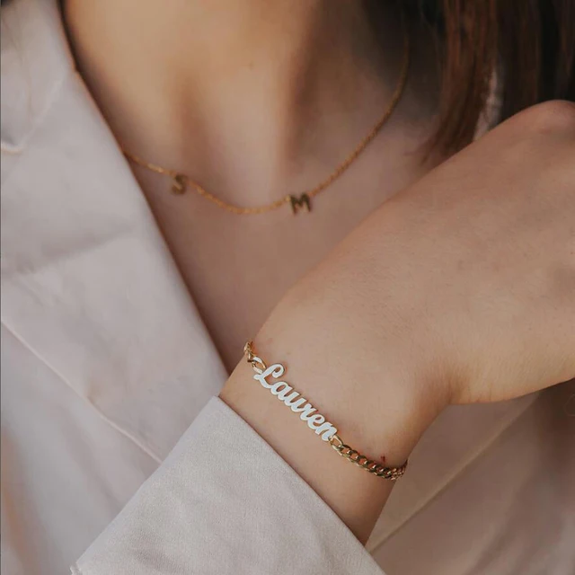 Custom Name Bracelet - view 1