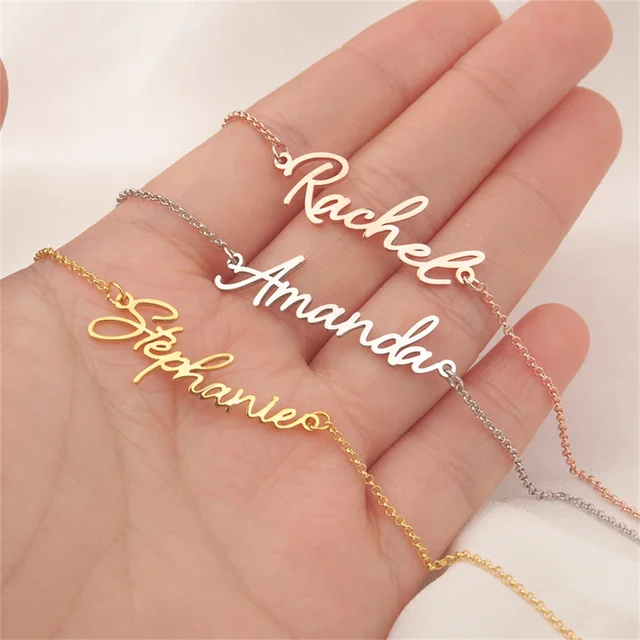 Name Bracelet In Gold Vermeil