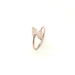 Rose gold plated ring