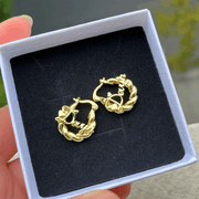 Custom Name Earring, Gold Plated Personalized Name Earring-Custom Name Necklace-Sairahaz Jewelers