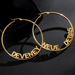 Customized Earring, 18K gold plated Personalized Name Earring 