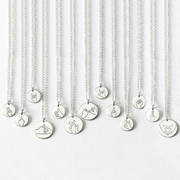 Necklace with Sign Language Symbols Sings Pendants-Personalized-Sairahaz Jewelers