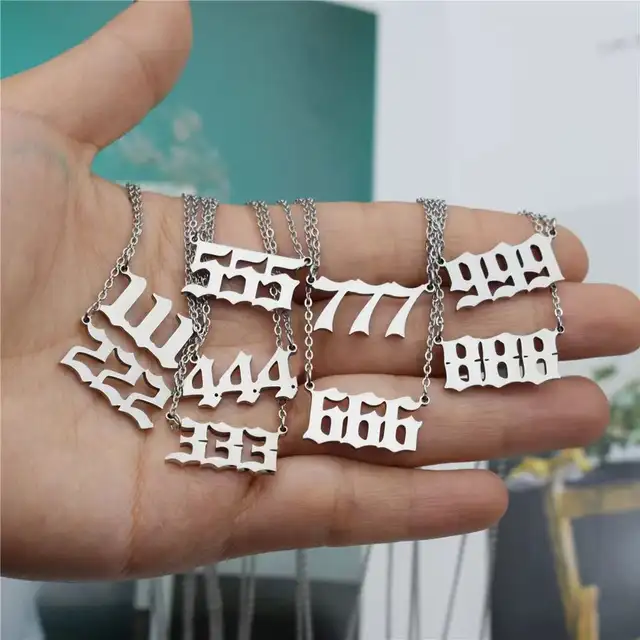 3 Numbers Necklace